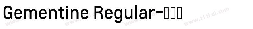 Gementine Regular字体转换